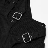 Punk skeleton silhouette vest