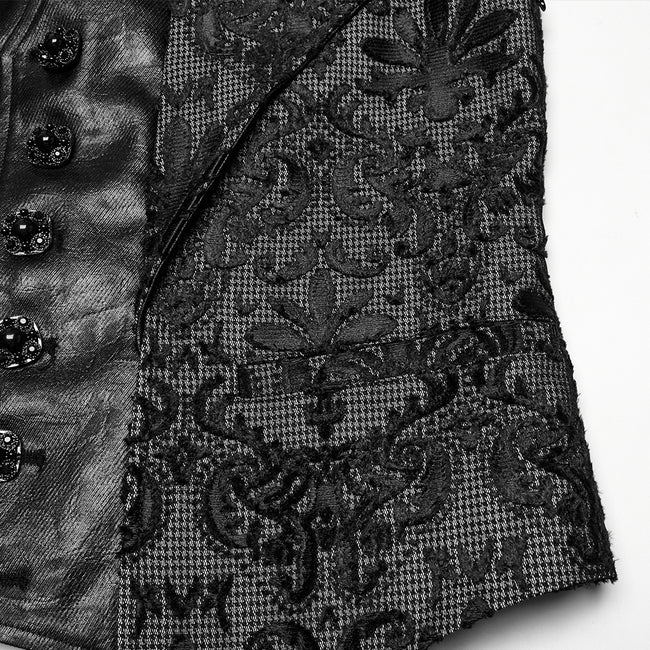 Goth Palace Embroidered Waistcoat