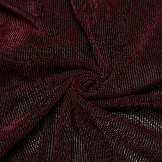 Goth striped flocking shirt