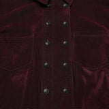 Goth striped flocking shirt