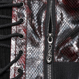 Punk drawstring tube top