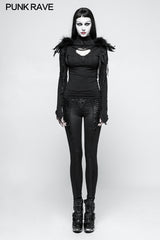 Gothic Accessories Leather Shoulder Knot With Phoenix-tail