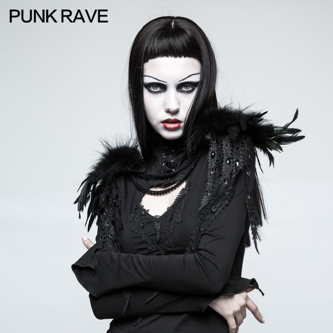 Gothic Accessories Leather Shoulder Knot With Phoenix-tail