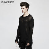 Thinner Yarn Loose Punk Sweaters Pullover With Decadence Feeling