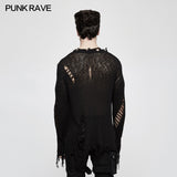 Thinner Yarn Loose Punk Sweaters Pullover With Decadence Feeling