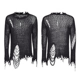 Thinner Yarn Loose Punk Sweaters Pullover With Decadence Feeling
