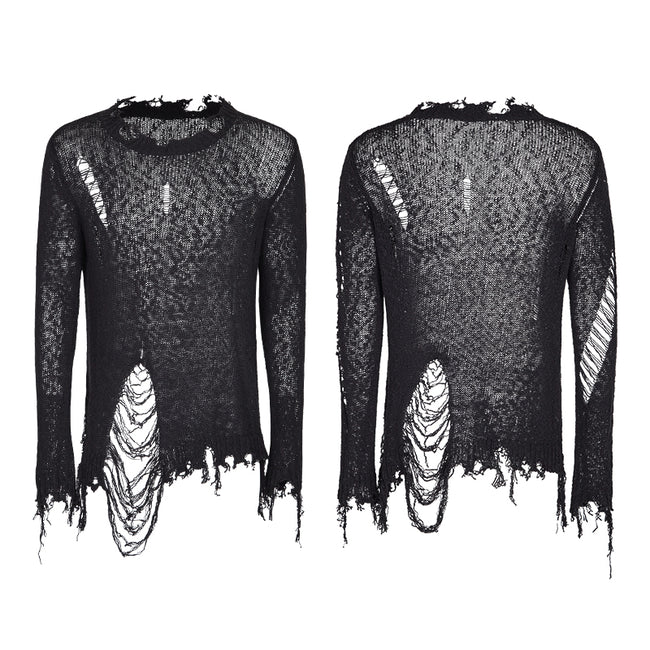 Thinner Yarn Loose Punk Sweaters Pullover With Decadence Feeling