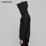 Daily Hooded Micro-elastic Knitted Punk Sweater