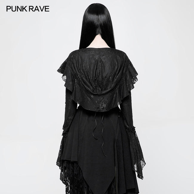 Gothic Decadent Short Coat Lace Mesh Shrug Bolero