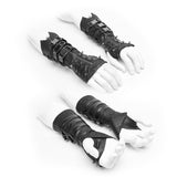 Men And Women Diablo Assassin Punk Rivet Leather Buckles Gloves Arm Warmers