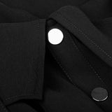 Punk Chiffon Shirt-style Suspender Dress With Corns Strap Design