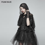 Lolita Transparent Lace Small Cloak With Hood