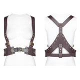 Punk Non-stretchy PU Leather Vest Accessories