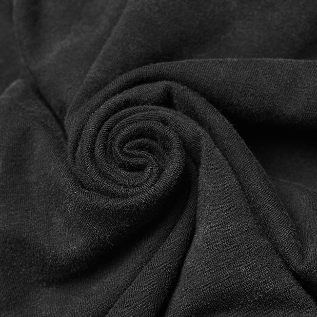 Steampunk Lace-up Neckline Long Sleeve T Shirt