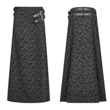 Gothic Vintage Personality Split Long Skirts For Men