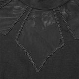 Gothic Hollow-out Long Sleeve T-shirt For Women