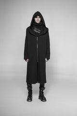 Gothic Dark Assassin Series Keel Long Hooded Coat For Men