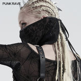 Gothic jacquard triangular face kerchief