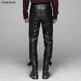 Punk Elastic PU Leather Pants