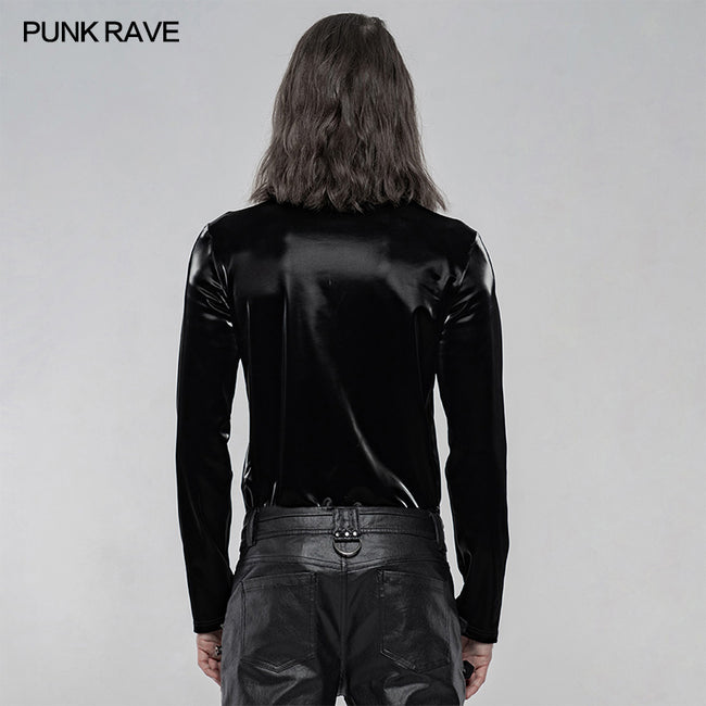 Gothic Imitation Shark skin Long Sleeve T-shirt