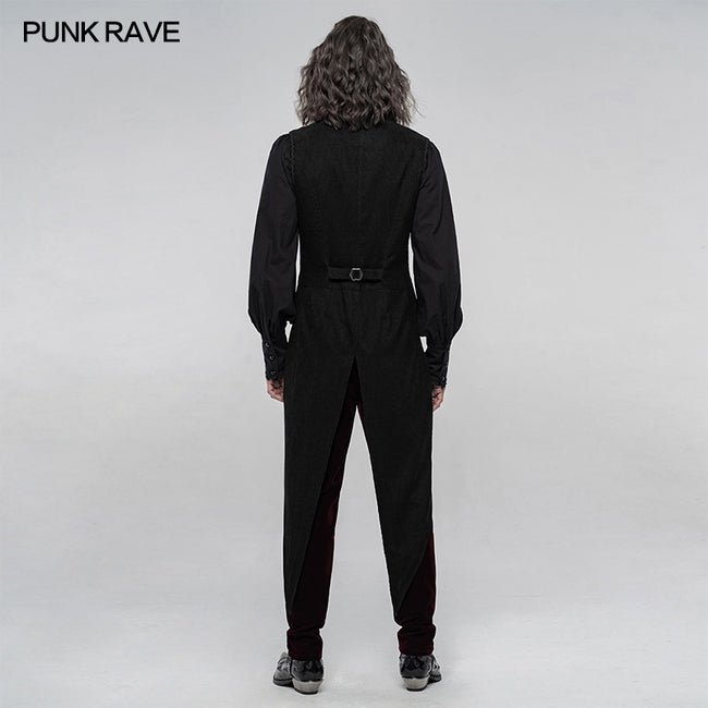 Gothic gorgeous swallowtail mid-length vest