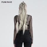 Personality punk perspective mesh t-shirt