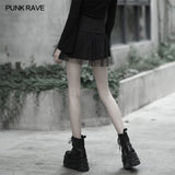 Nifty punk mesh plaid skirt