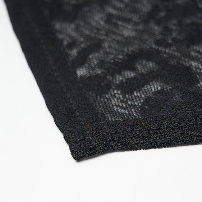 Gothic jacquard triangular face kerchief