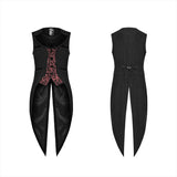 Gothic gorgeous swallowtail mid-length vest