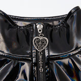 Cyber rococo laser long coat