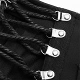 Nifty punk mesh plaid skirt