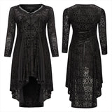 Gothic abyss burnt flower dress