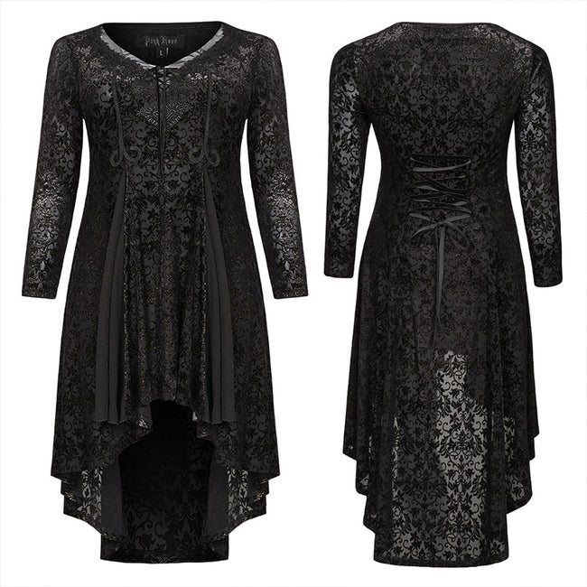 Gothic abyss burnt flower dress