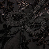 Gothic abyss burnt flower dress