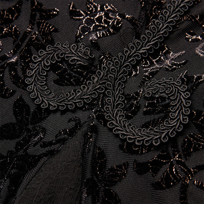 Gothic abyss burnt flower dress
