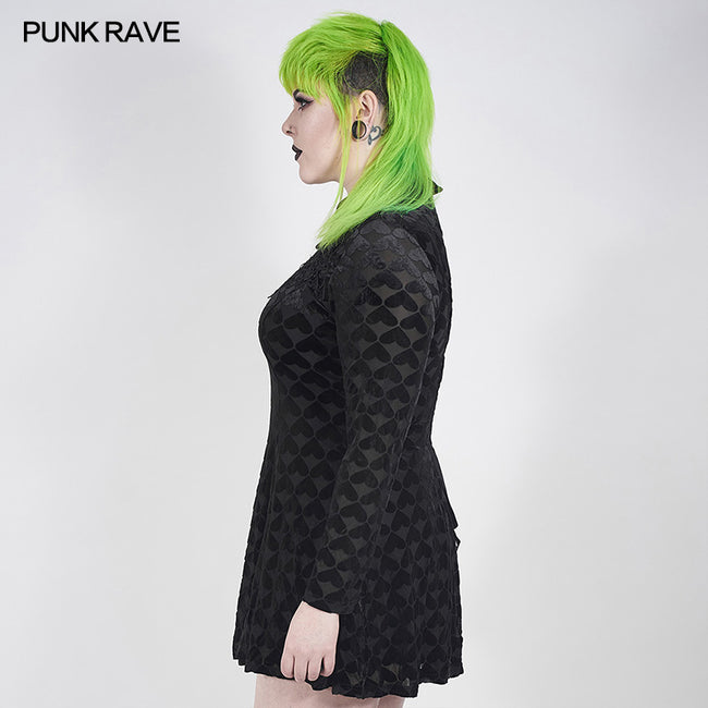Goth dark night vines dress