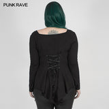 Perspective Hollow Decal Long Sleeve T-shirt