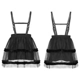 "Magic Doll" Childrenwear strap mesh bubble skirt