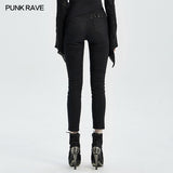 Punk blood dark denim women trousers