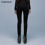 Punk heavy metal denim trousers