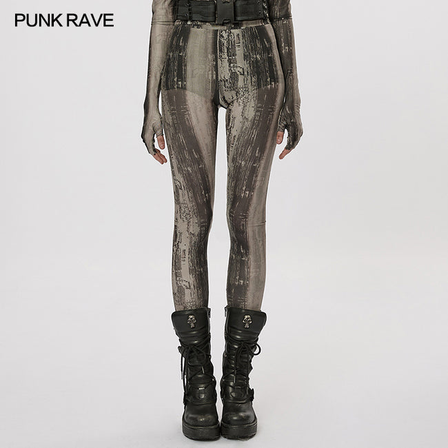 The Post-apocalyptic Techwear Tight Mesh Leggings
