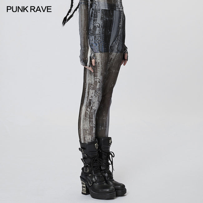 The Post-apocalyptic Techwear Tight Mesh Leggings