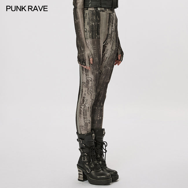 The Post-apocalyptic Techwear Tight Mesh Leggings