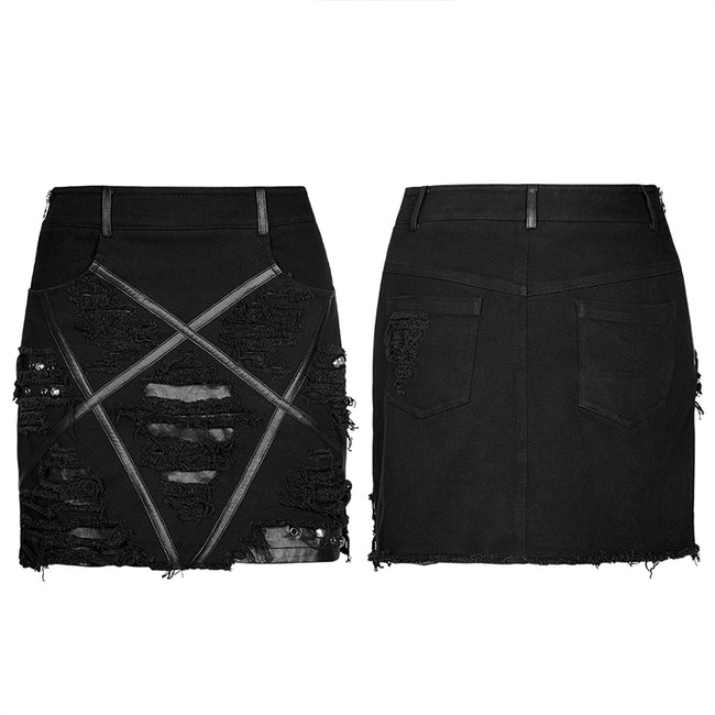 Gothic decadent women's skirt