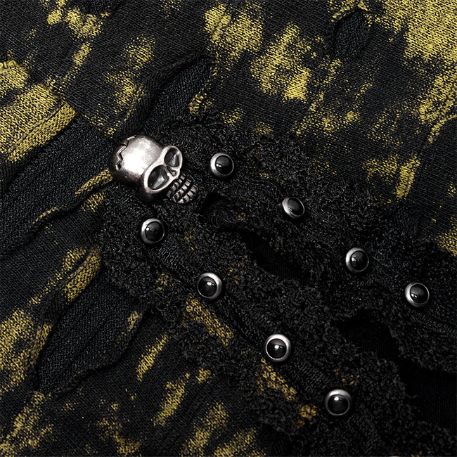 Gothic abstract print slip dress