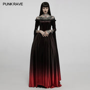 2022 Gothic gradient gown dress