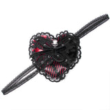 Gothic heart eye mask