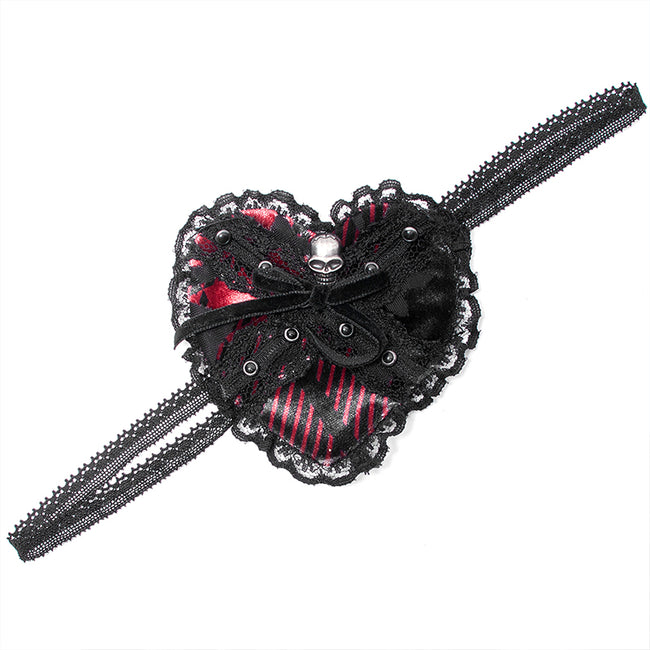 Gothic heart eye mask