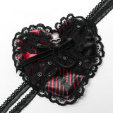 Gothic heart eye mask
