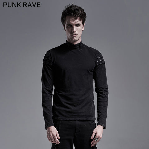 Simple everyday Gothic long sleeve T-shirt